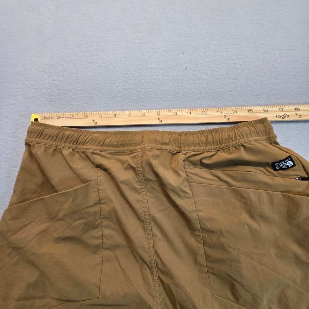 Mountain Hardwear Basin Pull-On Shorts Mens Large Tan Hiking Outdoor OM9355 - Picture 4 of 7